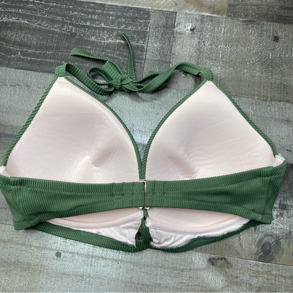 Shade & Shore Green Ribbed Bikini Top size 36DD - Picture 5 of 10